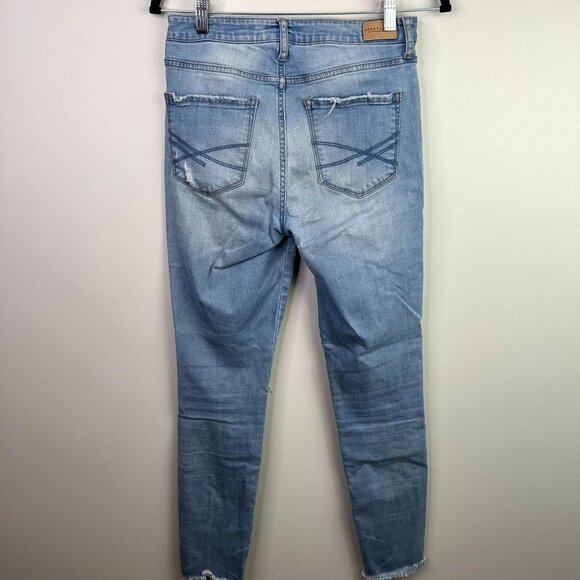 Aeropostale high wasit ankle light wash destressed jeggings raw hem 6‎ reg - Picture 4 of 12